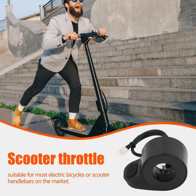 Scooter Throttle Control Scooter Thumb Accelerator Grip Electric Bicycle Throttle High Sensitivity For Precise Repair Parts