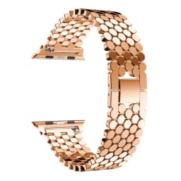 Stainless steel strap for Apple watch band 38mm 42mm Fish-scale Metal Belt Link bracelet iWatch Series 3 4 5 se 6 40mm 44mm band