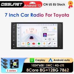 7 inch Carplay Android Auto Car Radio For Toyata RAV4 Prado Hilux Terios Vitz Avanza MR2 Yaris GPS Navi Car Intelligent Systems