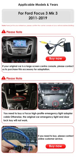 9.7"Carplay Android 13 Autoradio for Ford Focus 3 MK 3 2011-2019 Auto Multimedia player car intelligent systems radio GPS Stereo