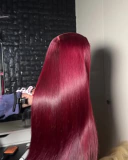HD Lace Wig 13X6 Human Hair Lace Frontal Wig Burgundy 99J Straight Human Hair Wigs for Woman 30 32 Red Human Hair Wig Lace Front