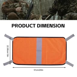 Blaze Orange Mesh Safety Panel Lightweight Warning Panel Outdoor Gear With Reflective Strips For Adventure Forest Hiking