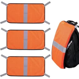 Blaze Orange Mesh Safety Panel Lightweight Warning Panel Outdoor Gear With Reflective Strips For Adventure Forest Hiking