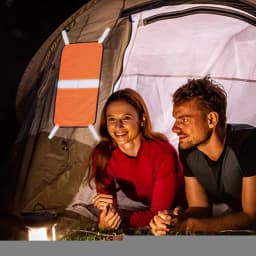 Blaze Orange Mesh Safety Panel Lightweight Warning Panel Outdoor Gear With Reflective Strips For Adventure Forest Hiking