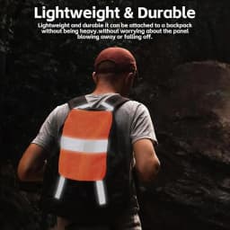 Blaze Orange Mesh Safety Panel Lightweight Warning Panel Outdoor Gear With Reflective Strips For Adventure Forest Hiking