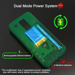 BSIDE Digital Multimeter Smart Infrared Temperature 15V Diode LED Tester True RMS 9999 DC AC Voltage Rechargeable Multiteter DMM