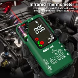 BSIDE Digital Multimeter Smart Infrared Temperature 15V Diode LED Tester True RMS 9999 DC AC Voltage Rechargeable Multiteter DMM