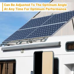 CP-SETUNO 26in Adjustable Solar Panel Tilt Mount Brackets Support up to 100W-500 Watt Solar Panel for Any Flat Surface, Roof, RV