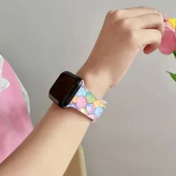 St. Patrick's Day Strap for Apple Watch Band 45mm 40mm 44mm Easter Day Printed Silicone bracelet iWatch series 9 8 7 se ultra 2
