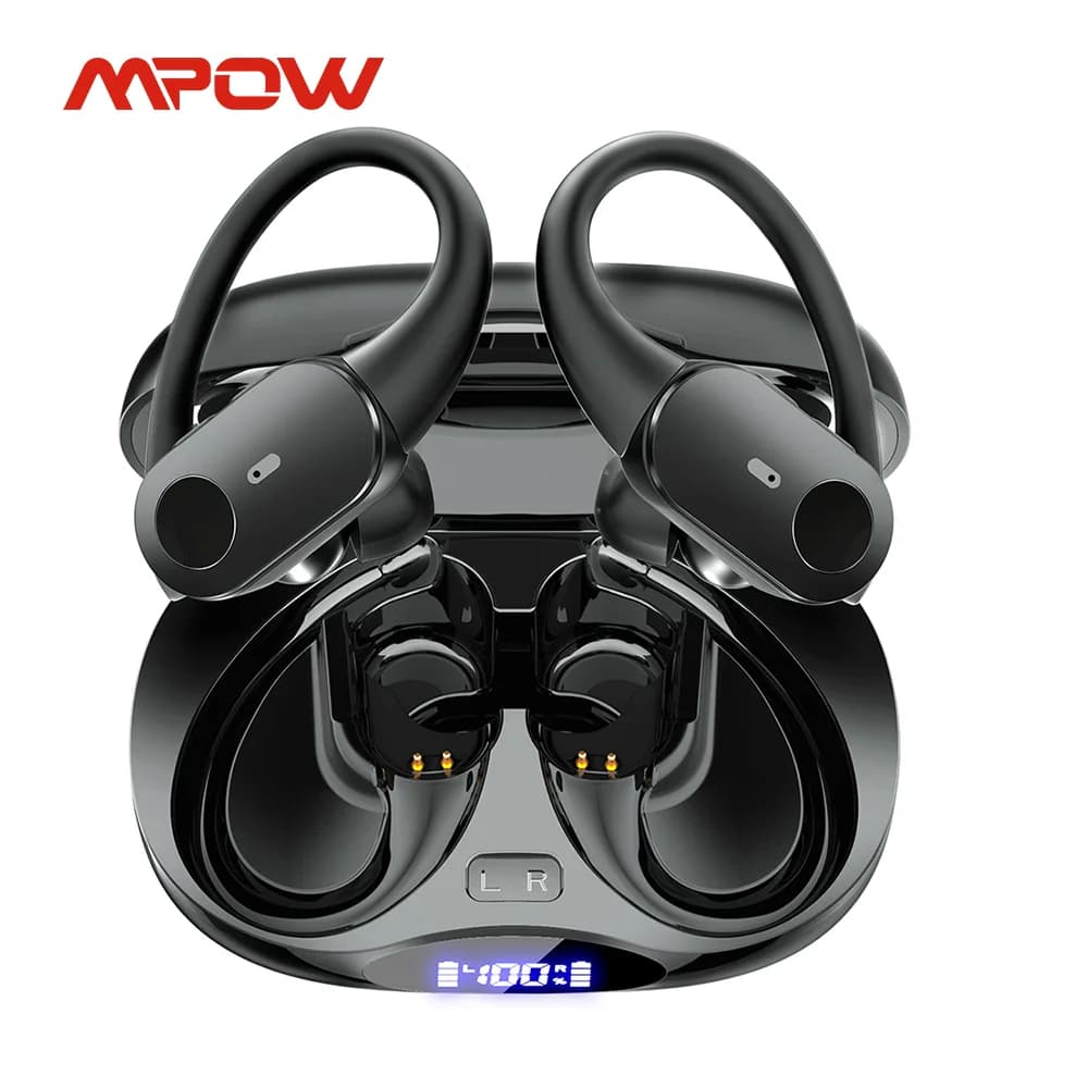 Mpow T68 TWS Wireless Earbuds Bluetooth 5.3 In Ear Earphones LED Digital Display True Wireless Headphones for Gym Sports Work