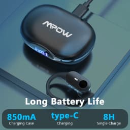 Mpow T68 TWS Wireless Earbuds Bluetooth 5.3 In Ear Earphones LED Digital Display True Wireless Headphones for Gym Sports Work