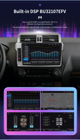 Hizpo Car Multimedia Navigation For Toyota Land Cruiser Prado 150 2013-2017 Radio 2 din Android Autoradio CarPlay Stereo 8+128G