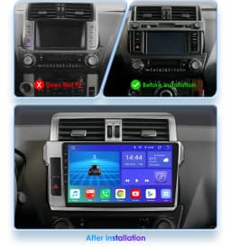 Hizpo Car Multimedia Navigation For Toyota Land Cruiser Prado 150 2013-2017 Radio 2 din Android Autoradio CarPlay Stereo 8+128G