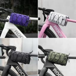 ROCKBROS Bicycle Bag Cycling Top Front Tube Frame Bag Easy Install 1L Large Capacity Storage Bike Bag MTB Road Cycling Accessory