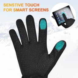 Savior Heated Gloves Electric Skiing Winter Warm Support Touch Screen Glove Men Women Snowboarding Thermal Skiing Liner Outdoor