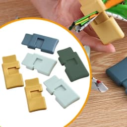 Bread Bag Closures Squeeze And Lock Clips Food Bag Sealing Tool 6pcs Snack Bread Sealing Clips For Dried Fruit Food Bread Bags