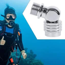 Second Stage Dive Regulator Adapter 110 Degree Diving Second Stage Regulator Adapter Underwater Flexible Adapter For Diving