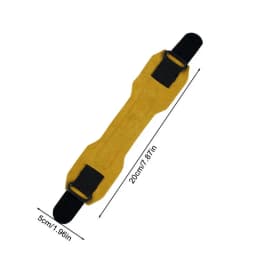 Patella Tendon Strap PU Leather Ergonomic Patellar Strap 2PCS Portable Multipurpose Knee Strap Yellow Support Brace For Left And