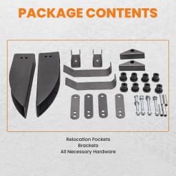 Rear Leaf Spring Relocation Pocket Kit For Chevy Belair 150 210 1955 1956-1957