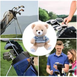 Golf Club Driver Head Cover Bear Shape Club Head Cover Funny Golf Rod Head Covers Plush Cartoon Animal Design For Golf Sports