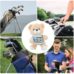 Golf Club Driver Head Cover Bear Shape Club Head Cover Funny Golf Rod Head Covers Plush Cartoon Animal Design For Golf Sports