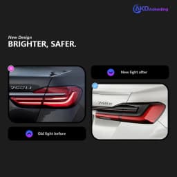 AKD Tail Lamp for BMW G11 G02 7 series LED Tail Light 2009-2018 730i 740i G12 Rear Fog Brake Turn Signal Automotive Accessories