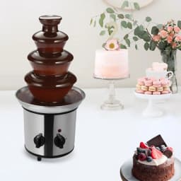 Chocolate Fountain Machine Rust-Proof Household 4-Layer Large Capacity Chocolate Melting Machine DIY Tool