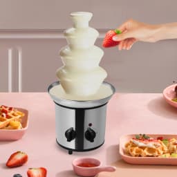 Chocolate Fountain Machine Rust-Proof Household 4-Layer Large Capacity Chocolate Melting Machine DIY Tool