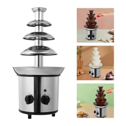 Chocolate Fountain Machine Rust-Proof Household 4-Layer Large Capacity Chocolate Melting Machine DIY Tool