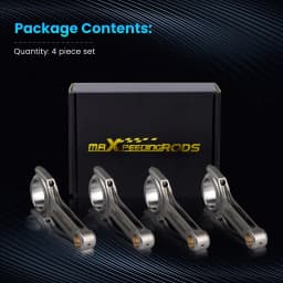 4pcs H Beam EN24 Conrods Connecting Rods for Toyota Starlet GT Turbo 4EFTE 1.3L Balanced Shot peen crankshaft Floating