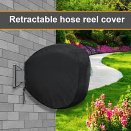 Insulated Hose Cover Wall Mounted UV Resistant Waterproof Retractable Garden Hose Hose Reel Cover For Winter Retractable