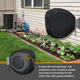 Insulated Hose Cover Wall Mounted UV Resistant Waterproof Retractable Garden Hose Hose Reel Cover For Winter Retractable