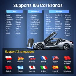 MUCAR Driverscan Automotive Diagnostic Tools Obd 2 Scanner All Cars Full System Code Reader 15 Resets Bi-Directional Scan Tool