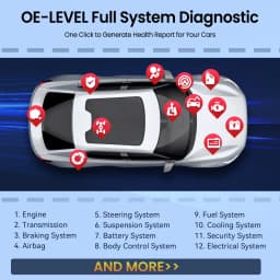 MUCAR Driverscan Automotive Diagnostic Tools Obd 2 Scanner All Cars Full System Code Reader 15 Resets Bi-Directional Scan Tool