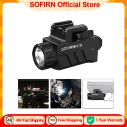 SOFIRN PL09 Flashlight 1600lm Rechargeable Light Quick Release Tactical Light with Double Switch for Picatinny Rail