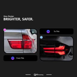 Car Lights for BMW X5 E70 2007-2013 LED Auto Taillight Assembly Upgrade 2023 High Configure Design Signal Lamp Tool Accessories