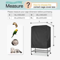 New Bird Cage Cover Washable Good Night Bird Cage Waterproof Aviary for Parrot Cage Pet Dust Covers Oxford Cloth Hood