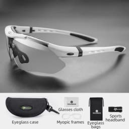 ROCKBROS Bicycle Glasses Photochromic Lens Outdoor Eyewear Goggles UV400 Sports Riding Cycling Sunglasses MTB Road Bike Glasses