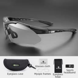 ROCKBROS Bicycle Glasses Photochromic Lens Outdoor Eyewear Goggles UV400 Sports Riding Cycling Sunglasses MTB Road Bike Glasses