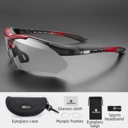 ROCKBROS Bicycle Glasses Photochromic Lens Outdoor Eyewear Goggles UV400 Sports Riding Cycling Sunglasses MTB Road Bike Glasses