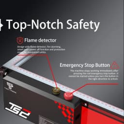 Twotrees TS2 10W Laser Engraver Compressed Spot Technology Emergency Stop Button Flame Detection CNC Laser Engraving Machine