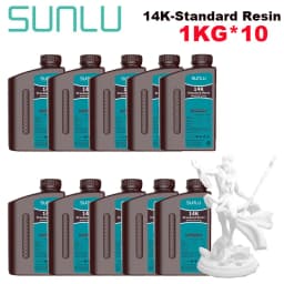 SUNLU 10KG ABS-Like/ Standard / Water-Wash/PA-Like/ 14K High Precision Resin 405nm Rapid UV-Curing Photopolymer Resin 1KG/Bottle