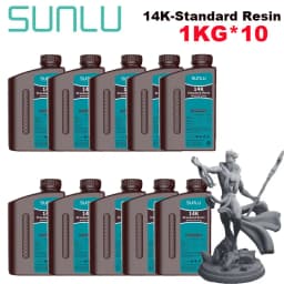 SUNLU 10KG ABS-Like/ Standard / Water-Wash/PA-Like/ 14K High Precision Resin 405nm Rapid UV-Curing Photopolymer Resin 1KG/Bottle