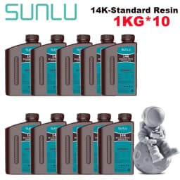 SUNLU 10KG ABS-Like/ Standard / Water-Wash/PA-Like/ 14K High Precision Resin 405nm Rapid UV-Curing Photopolymer Resin 1KG/Bottle