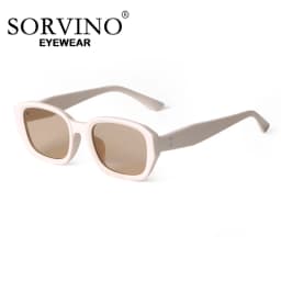 SORVINO Fashion Pink Square Sunglasses Men Women Luxury Design Small Rectangle Street Sun Glasses Ladies Vintage Driving Shades