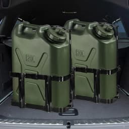 Water Container Mounting Bracket 5 Gallon Water Storage Jug Bracket Lockable Water Bucket Bracket Metal Water Carrier Rack For