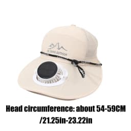 Men Women Hat Solar Energy&USBCharging Fan Caps Fishing Hats With Cooling Fan Sun Protection For Casual Outdoor Sports