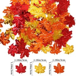 Maple Leaves Confetti Thanksgiving Confetti Fall Confetti 15g Thanksgiving Day Maple Leaves Sequins Confetti Autumn Party