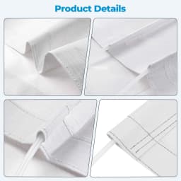 RV Awning Fabric Replacement Premium Weatherproof Vinyl Universal Outdoor Canopy for Campers Trailers and RV Awnings White