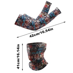 Men's Arm Sleeves Outdoor Cooling Ice Silk Arm Protection Sleeves Moisture-Wicking Outdoor Arm Sleeves For Cycling Fishing